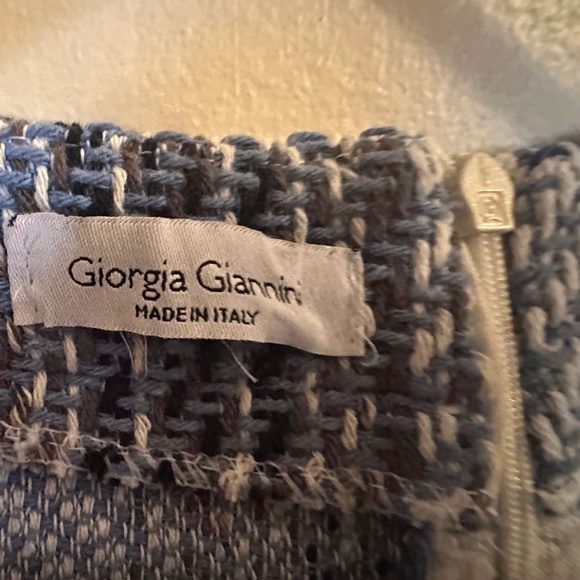 Blue Tweed Jacket and Skirt Set Size Medium - Picture 5 of 6